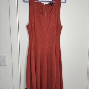 Sleeveless Orange Dress